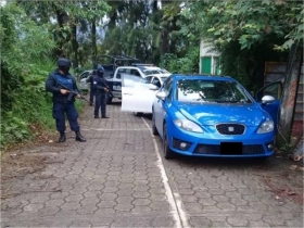 Durante un recorrido de prevenci&oacute;n del delito en la colonia Santa Cruz Chica