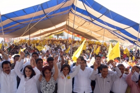 Roxana Luna cierra campa&ntilde;a ante miles de poblanos en San Pedro Cholula