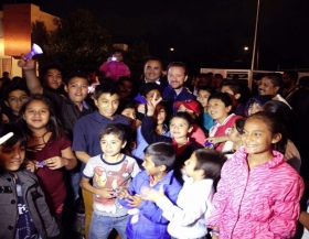 Colocan luminarias en Conjunto Habitacional San Andr&eacute;s