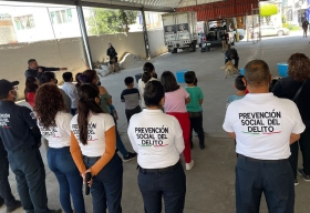 Feria de Prevenci&oacute;n del Delito, en la colonia San Jos&eacute; Xilotzingo