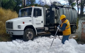 Personal de Agua de Puebla atendi&oacute; la situaci&oacute;n 
