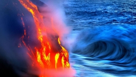 Creando un nuevo peligro en la erupci&oacute;n.