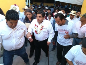 Hizo un reconocimiento a los pobladores, ya que expres&oacute; que esta regi&oacute;n es lopezobradorista