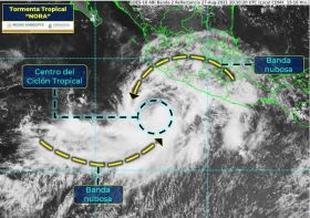 Tormenta tropical #Nora se convertir&aacute; en hurac&aacute;n el s&aacute;bado