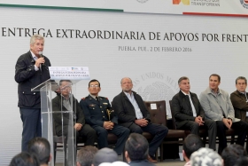 Gobierno Federal entreg&oacute; apoyos a municipios afectados