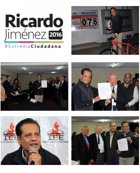 Ricardo Jim&eacute;nez se registr&oacute; para sumarse a la contienda electoral