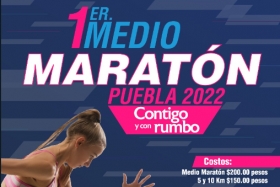 Primer medio marat&oacute;n de Puebla cambia de fecha