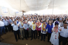 Juan Mac&iacute;as, Presidente del CDM de Cuetzalan present&oacute; los avances alcanzados durante su gesti&oacute;n.
