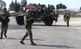 Al lugar arribaron elementos del Ej&eacute;rcito Mexicano    