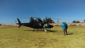 Fue necesaria la intervenci&oacute;n de un helic&oacute;ptero  