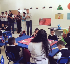 El mandatario destac&oacute; que se ampliaron las instalaciones de este centro que cuenta con aulas de servicios generales