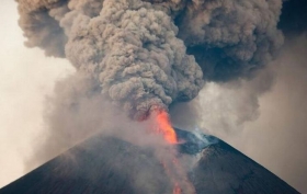 El volc&aacute;n Telica explota en Nicaragua