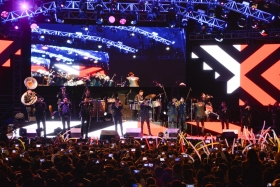 Exitosa presentaci&oacute;n de la banda "Los Recoditos" en la Feria de Puebla 2016
