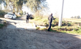 La zona fue acordonada por polic&iacute;as de Texmelucan 